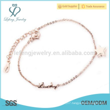 DIY design titanium ankle jewelry,high quality fashion ankle bracelets